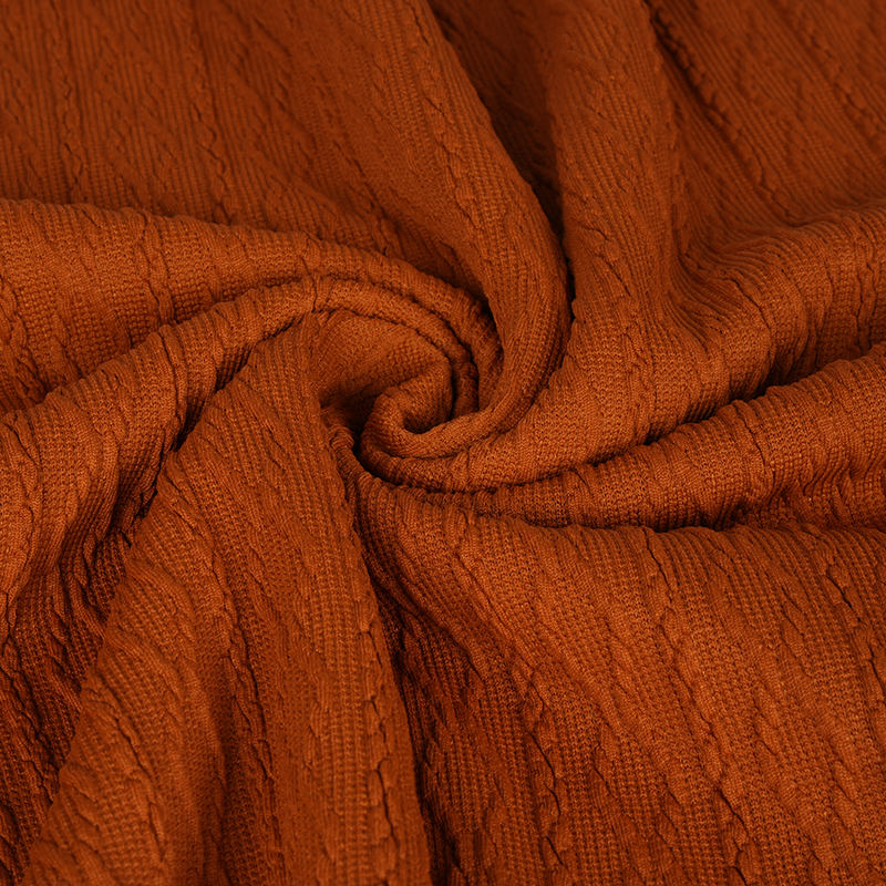 T-Shirt gestrickt Jacquard Stoff